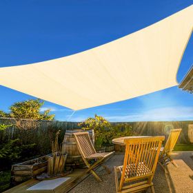 Prohibited From Sale On Amazon XISHAN 10'X10' Cream,Light Grey,Scarlet,Beige HDPE Sunshade Sail, 160 Grams (Option: 10X10ft-Cream)