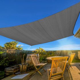 Prohibited From Sale On Amazon XISHAN 10'X13' Light Grey,Sand,Rust Red,Dark Grey,Cream,Beige HDPE Sunshade Sail, 160 Grams (Option: 10X13ft-Dark Grey)