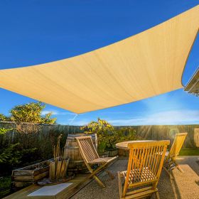 Prohibited From Sale On Amazon XISHAN 24'X24' Beige,Sand HDPE Sunshade Sail, 160 Grams (Option: 24X24ft-Sand)